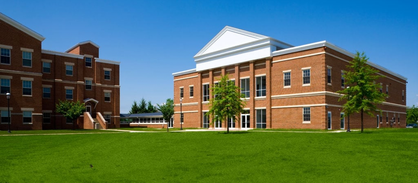 Facade of new facility at Gerstell Academy