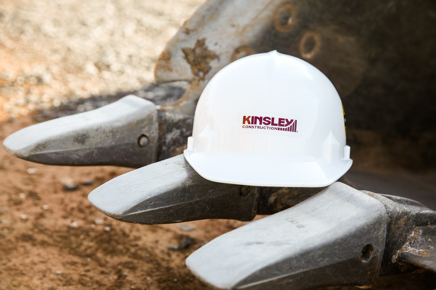 Close-up of a hard hat